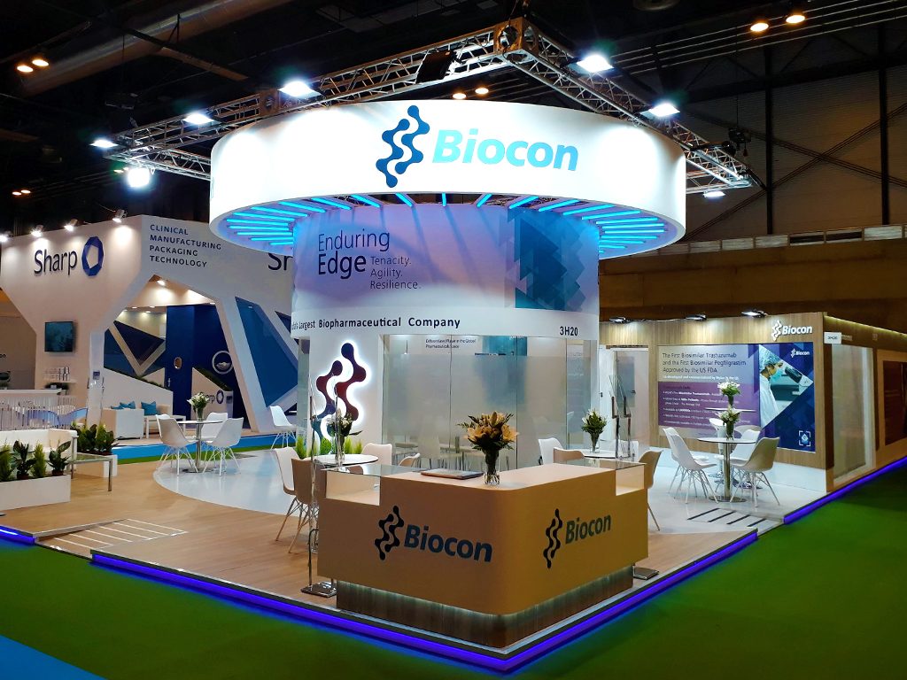 Biocon pharma trade show boothbooth